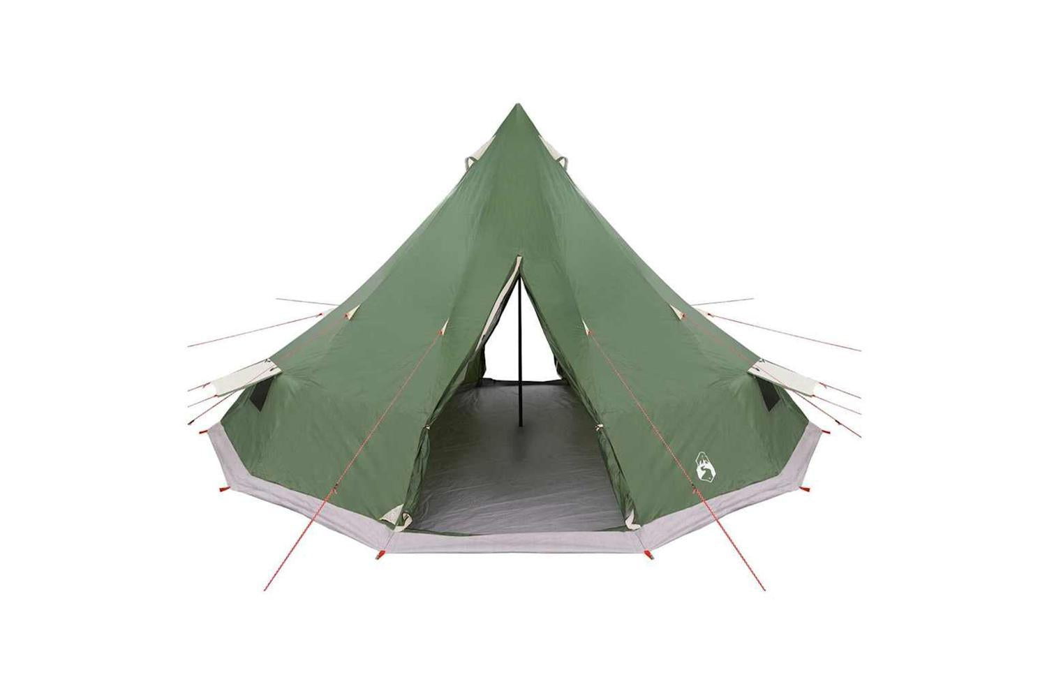 Vidaxl Family Tipi Tent Folding With Roof Green 560 X 560 X 300 Cm-4