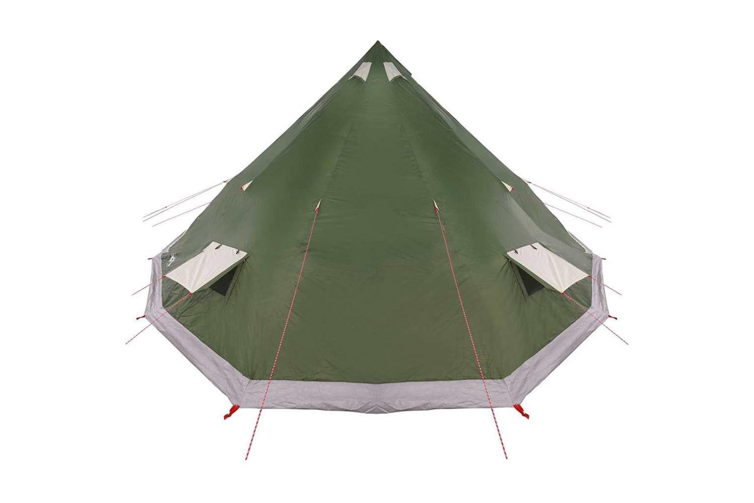 Vidaxl Family Tipi Tent Folding With Roof Green 560 X 560 X 300 Cm-5