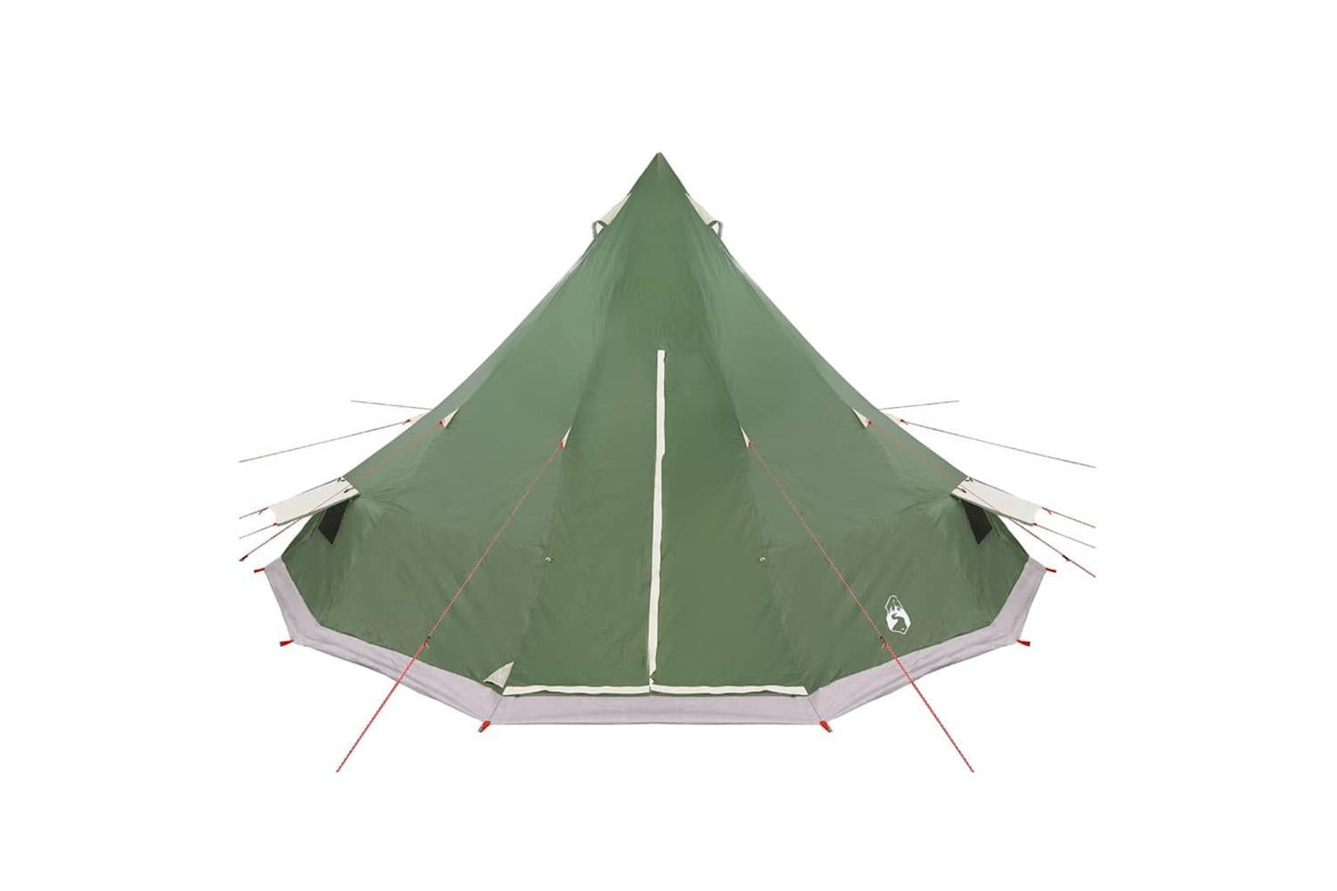 Vidaxl Family Tipi Tent Folding With Roof Green 560 X 560 X 300 Cm-10