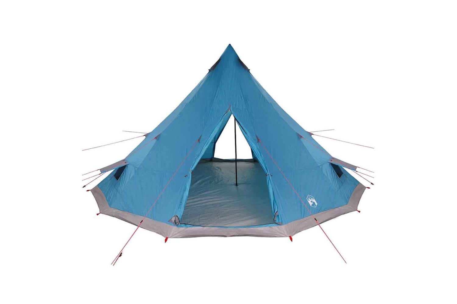 Vidaxl Family Tipi Tent Folding Blue And Grey 560 X 560 X 300 Cm-4