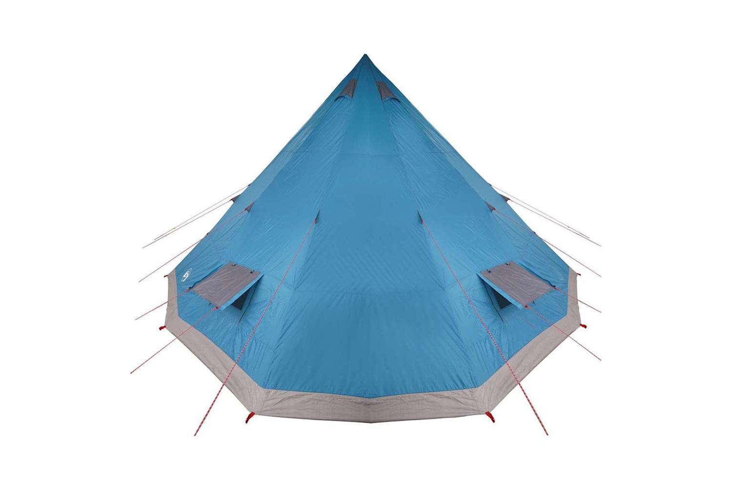 Vidaxl Family Tipi Tent Folding Blue And Grey 560 X 560 X 300 Cm-5