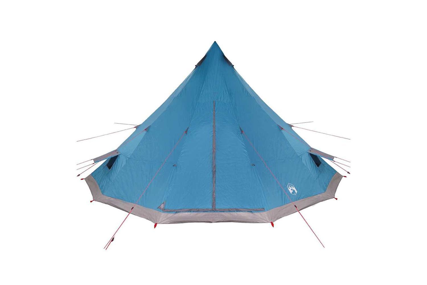 Vidaxl Family Tipi Tent Folding Blue And Grey 560 X 560 X 300 Cm-10