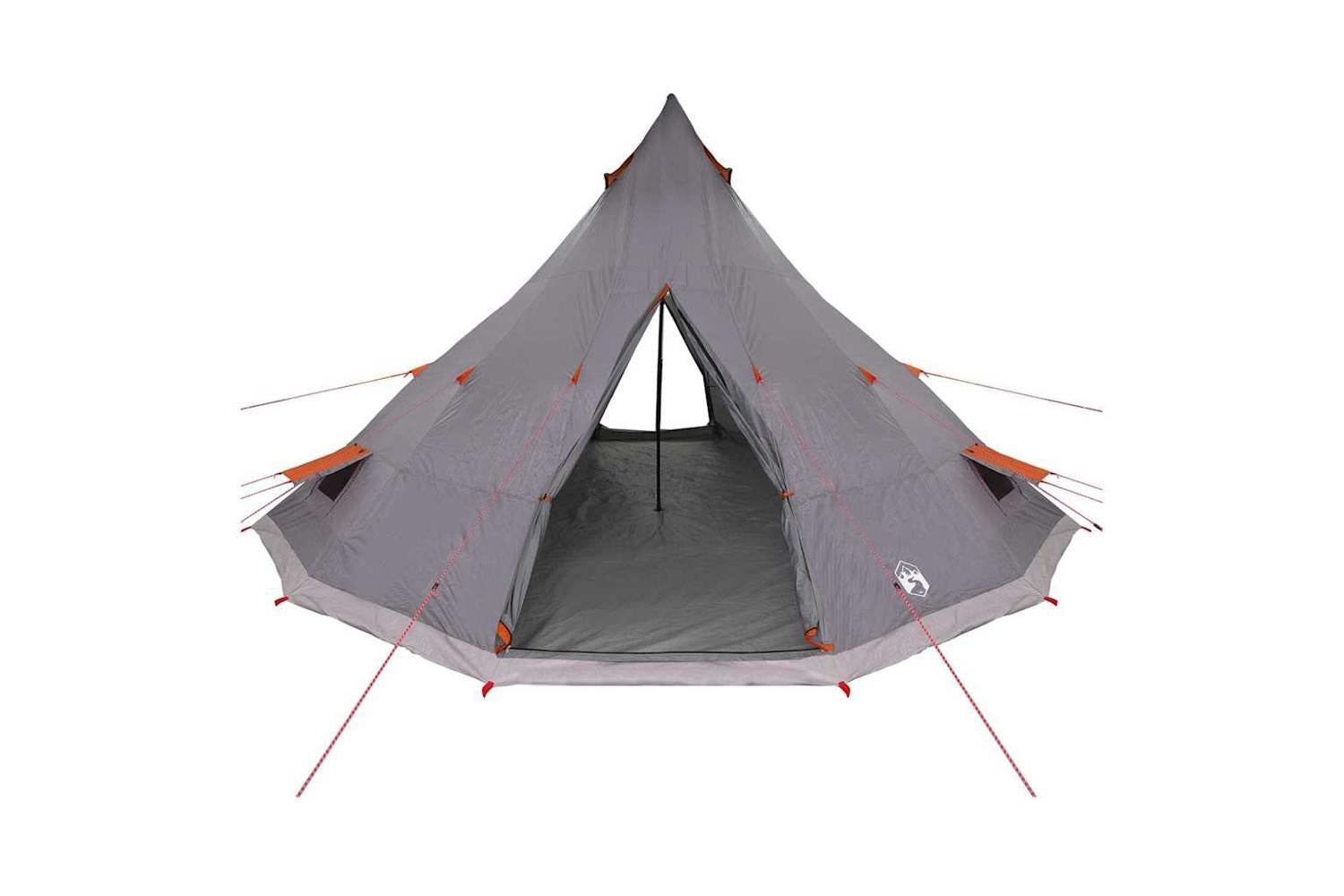 Vidaxl Family Tipi Tent Folding Grey And Orange 560 X 560 X 300 Cm-4