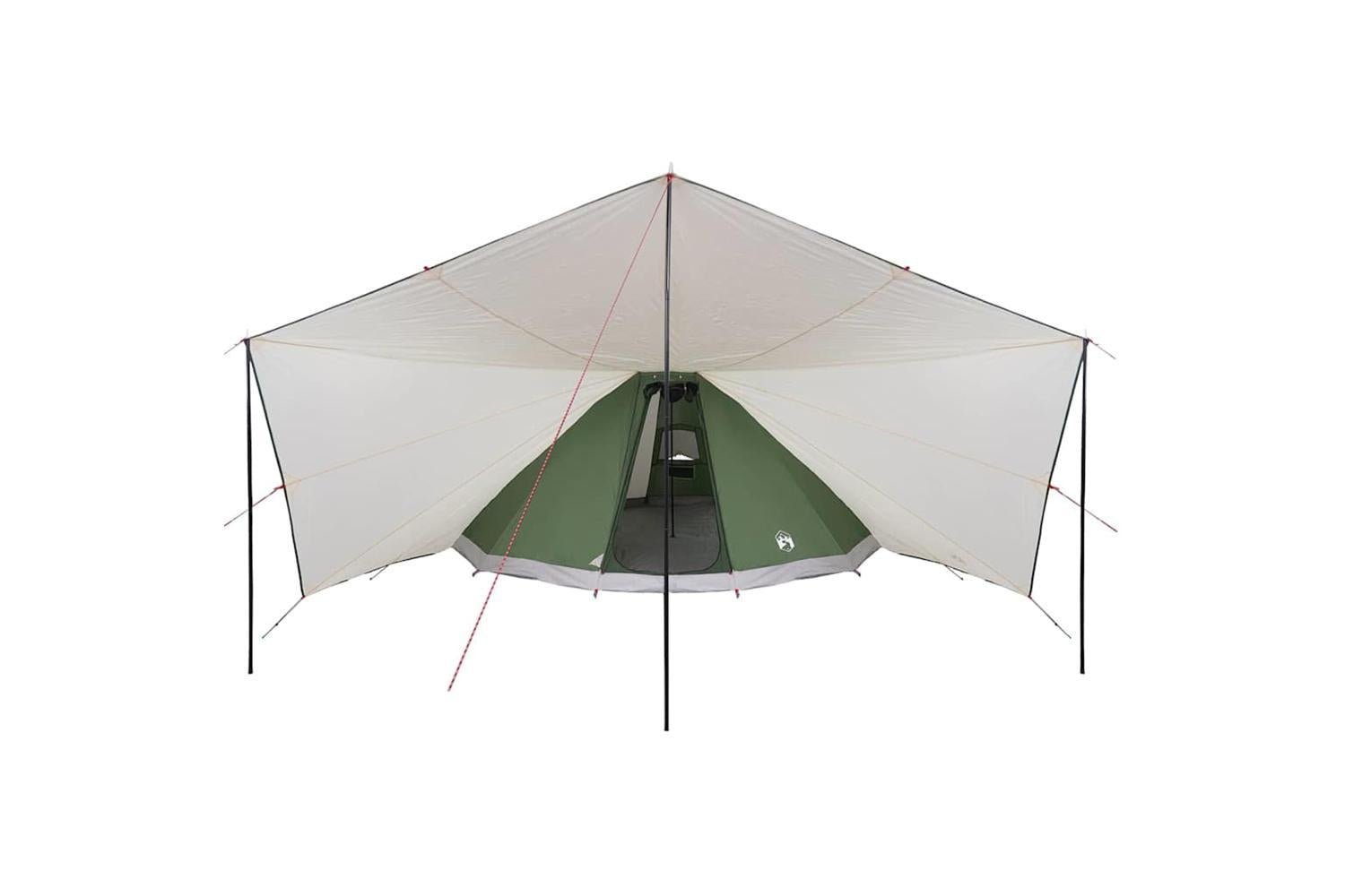 Vidaxl Family Tipi Tent Folding Green And Beige 510 X 690 X 330 Cm-4