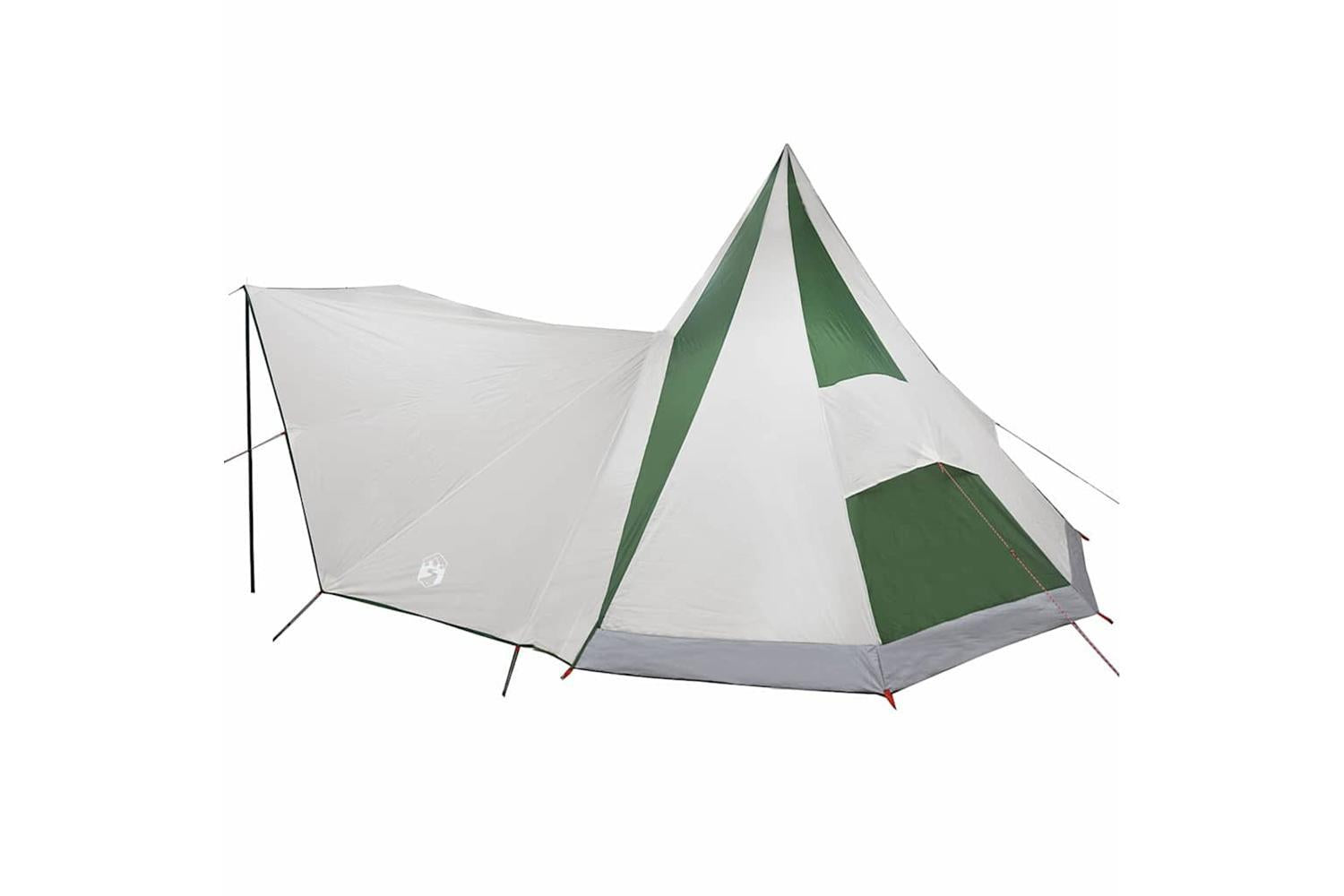 Vidaxl Family Tipi Tent Folding Green And Beige 510 X 690 X 330 Cm-5