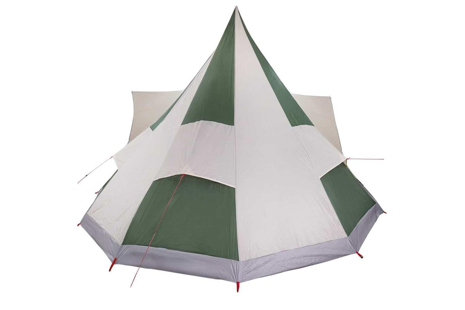 Vidaxl Family Tipi Tent Folding Green And Beige 510 X 690 X 330 Cm-6