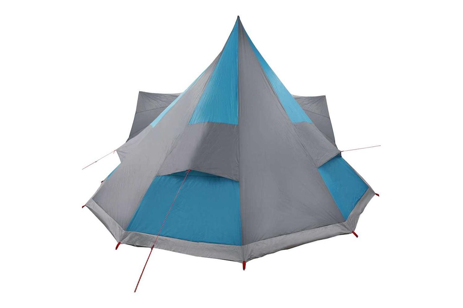 Vidaxl Family Tipi Tent Folding Blue And Grey 510 X 690 X 330 Cm-6
