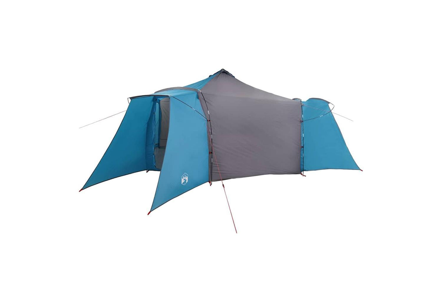 Vidaxl Tipi Tent With Roof Blue And Grey 492 X 492 X 275 Cm Fabric-2