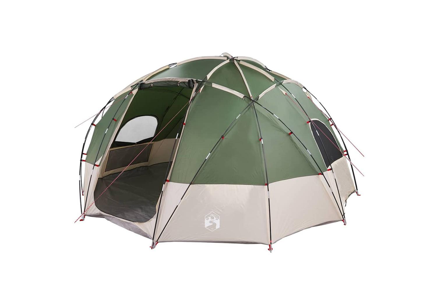 Vidaxl Camping Tent With Roof Green 475 X 475 X 235 Cm Polyester-2