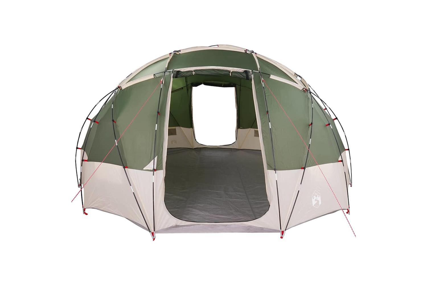 Vidaxl Camping Tent With Roof Green 475 X 475 X 235 Cm Polyester-4