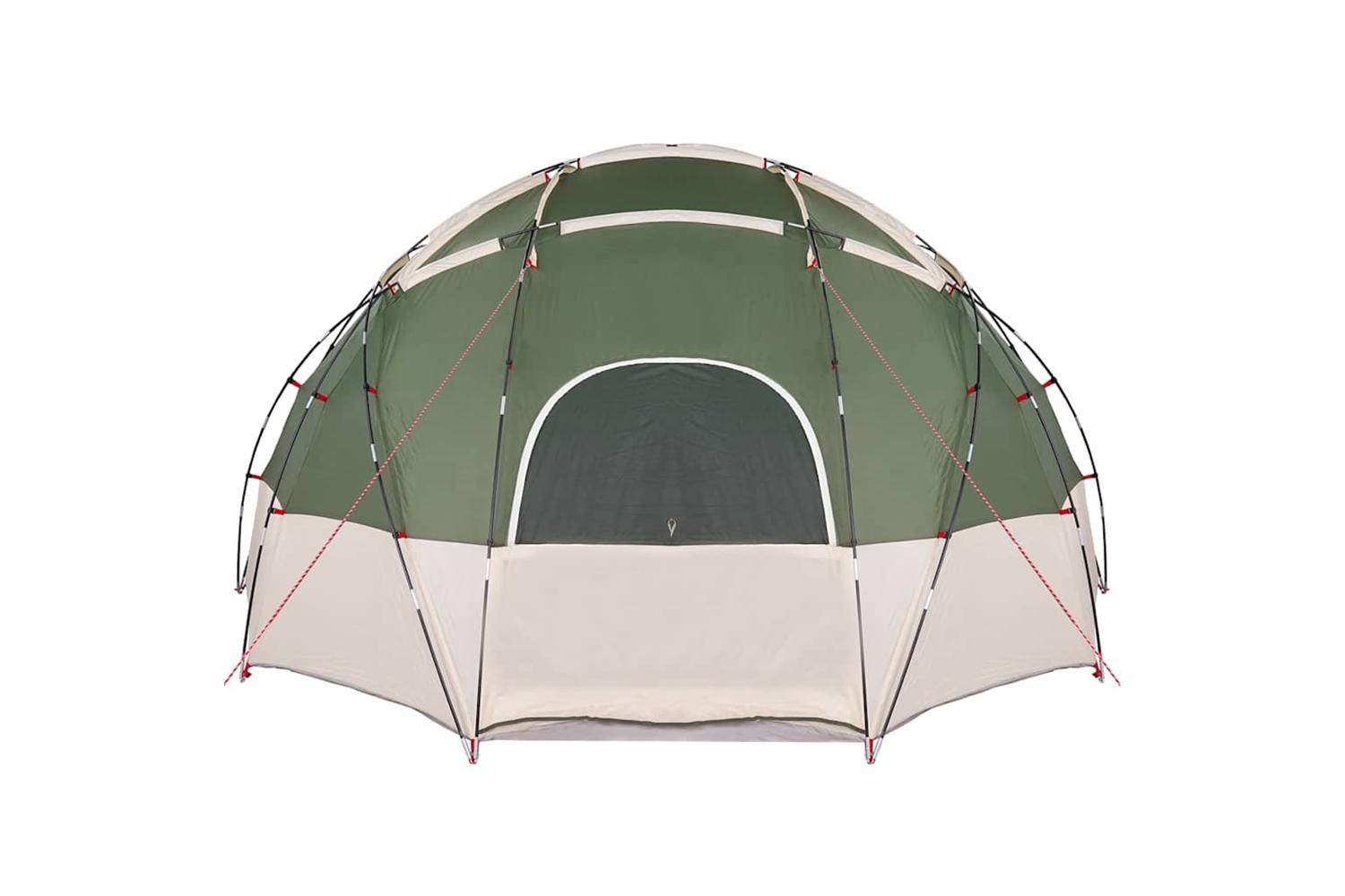 Vidaxl Camping Tent With Roof Green 475 X 475 X 235 Cm Polyester-5