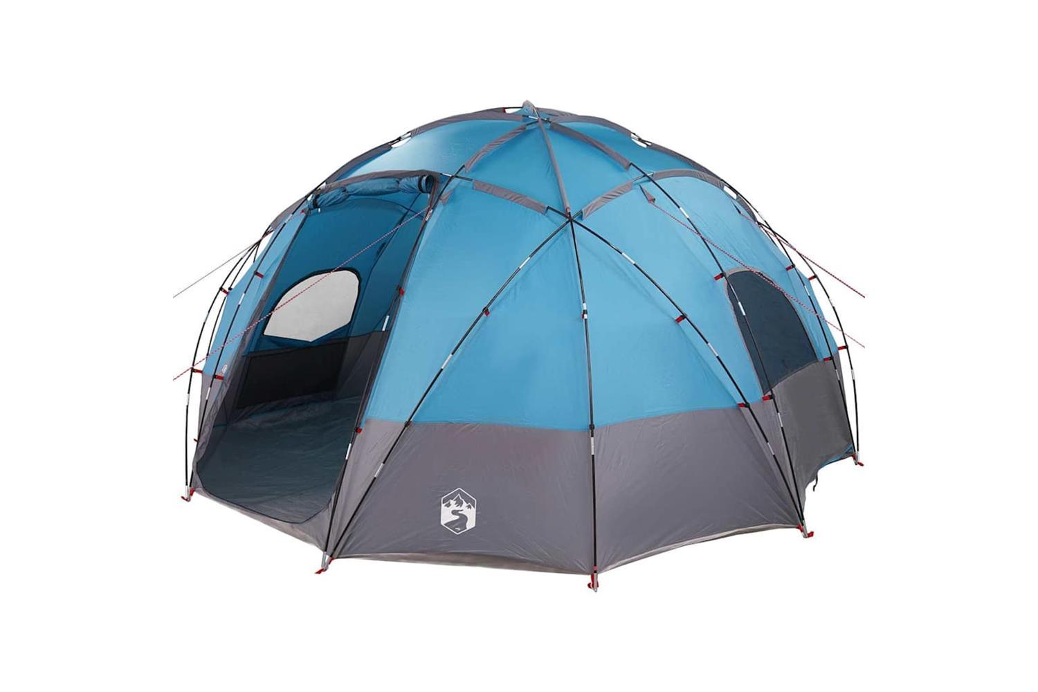 Vidaxl Camping Tent With Roof Blue 475 X 475 X 235 Cm Polyester