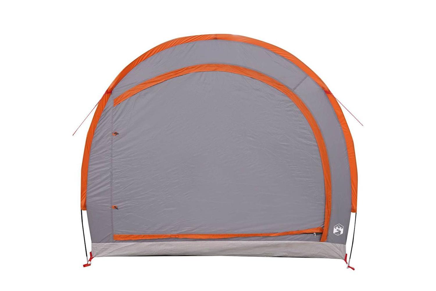 Vidaxl Bike Storage Tent With Roof Grey And Orange 256 X 222 X 182 Cm-4