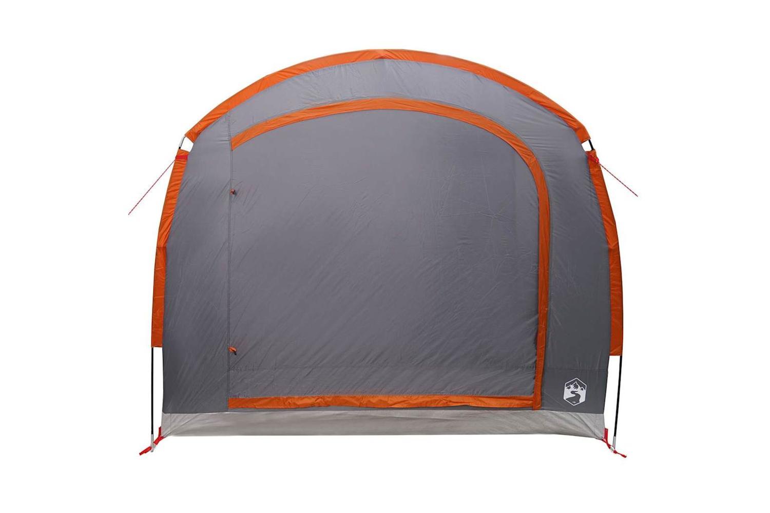 Vidaxl Tent With Roof Grey And Orange 268 X 240 X 191 Cm Polyester