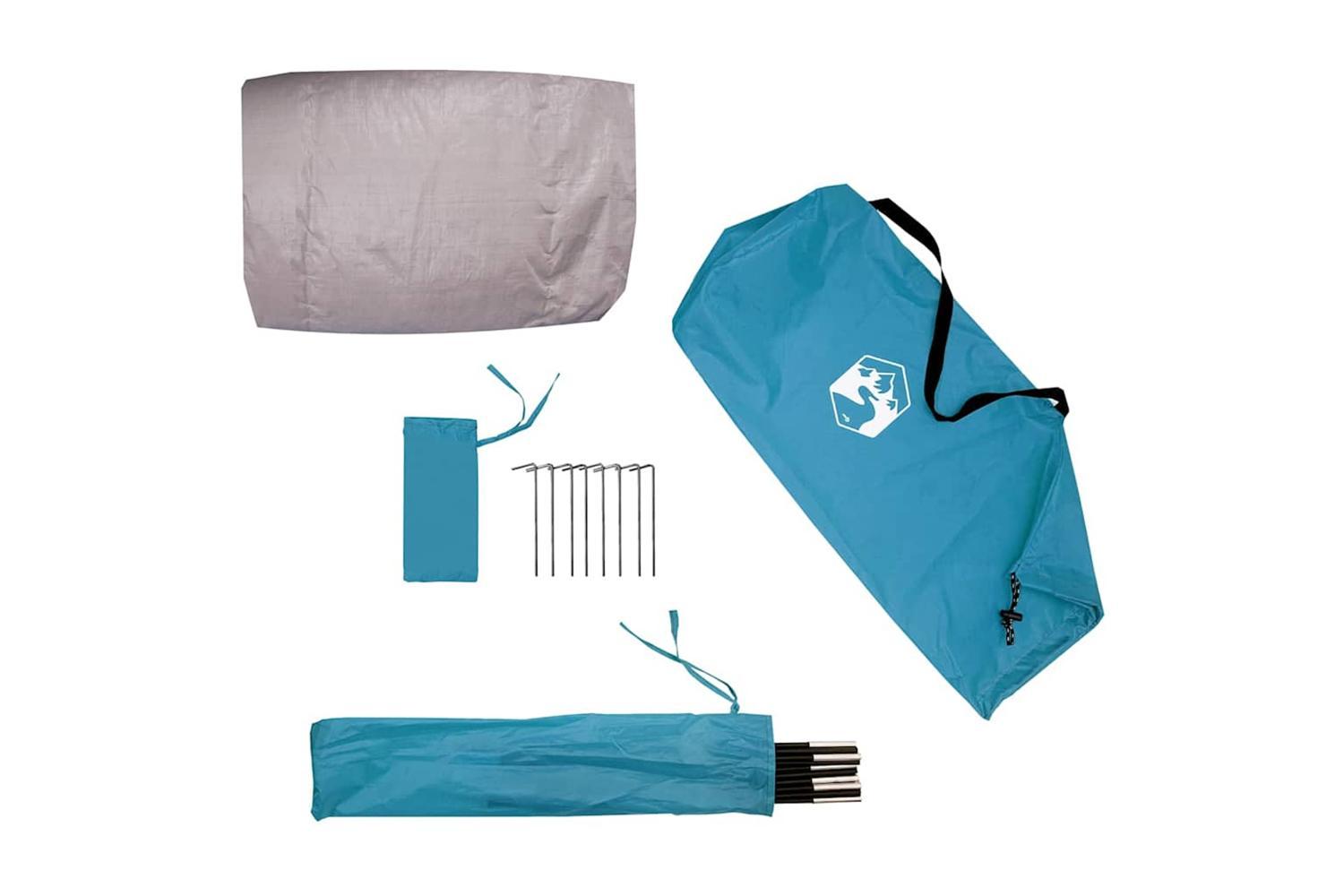Vidaxl Bike Storage Tent With Roof With Storage Blue 210 X 90 X 174 Cm-9