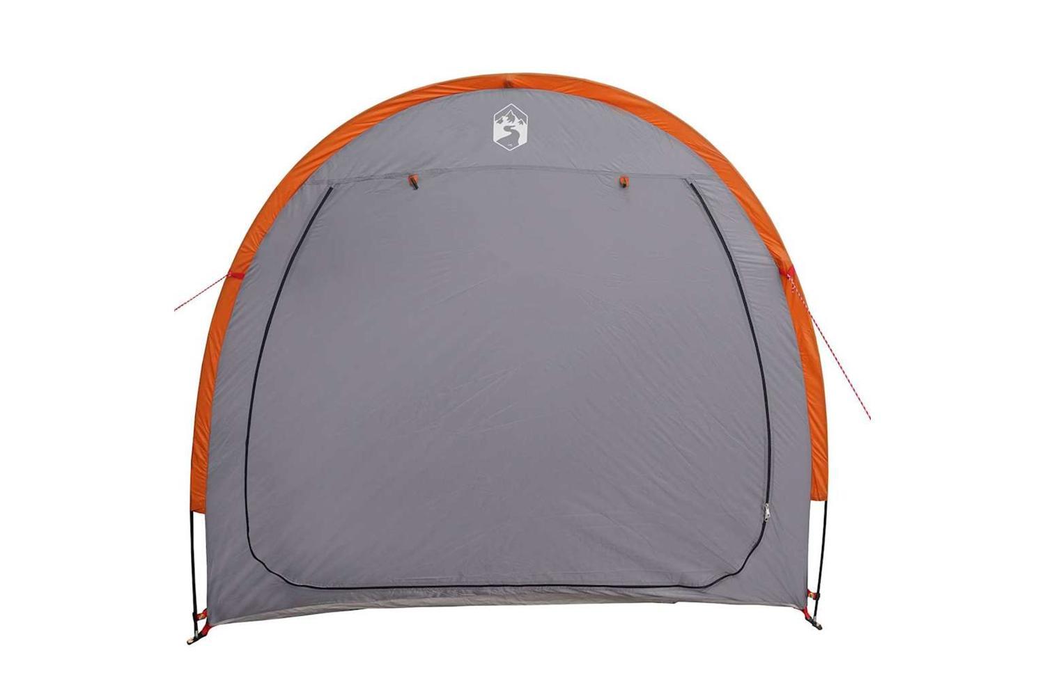 Vidaxl Bike Storage Tent With Roof Grey And Orange 210 X 90 X 174 Cm-4