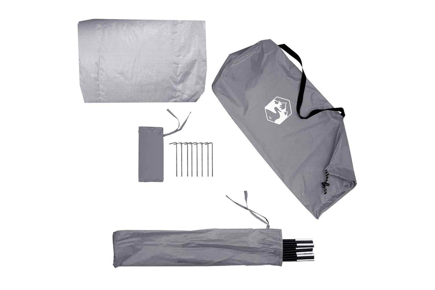 Vidaxl Bike Storage Tent With Roof Grey And Orange 210 X 90 X 174 Cm-9