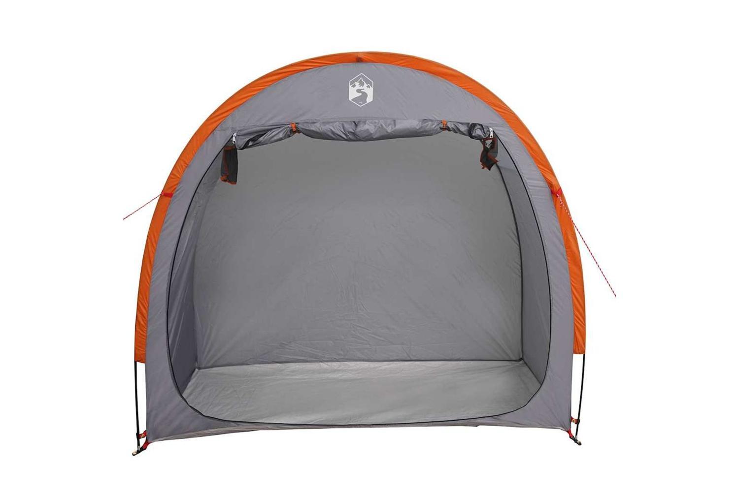 Vidaxl Bike Storage Tent With Roof Grey And Orange 210 X 90 X 174 Cm-10