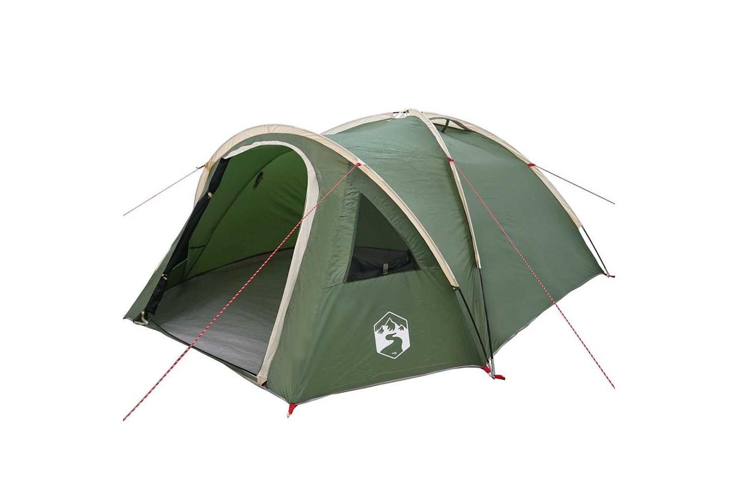 Vidaxl Camping Tent With Roof Green 308 X 268 X 130 Cm Polyester-2