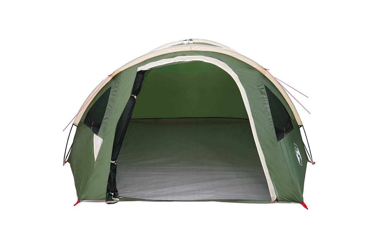 Vidaxl Camping Tent With Roof Green 308 X 268 X 130 Cm Polyester-4