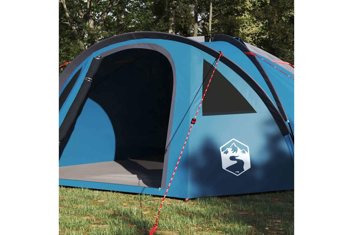 Vidaxl Camping Tent With Roof Blue 308 X 268 X 130 Cm Polyester-3