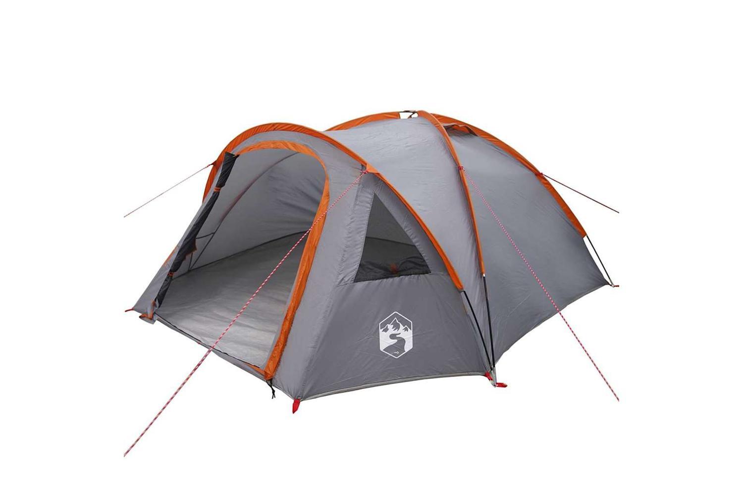 Vidaxl Camping Tent Grey And Orange 308 X 268 X 130 Cm Polyester-2