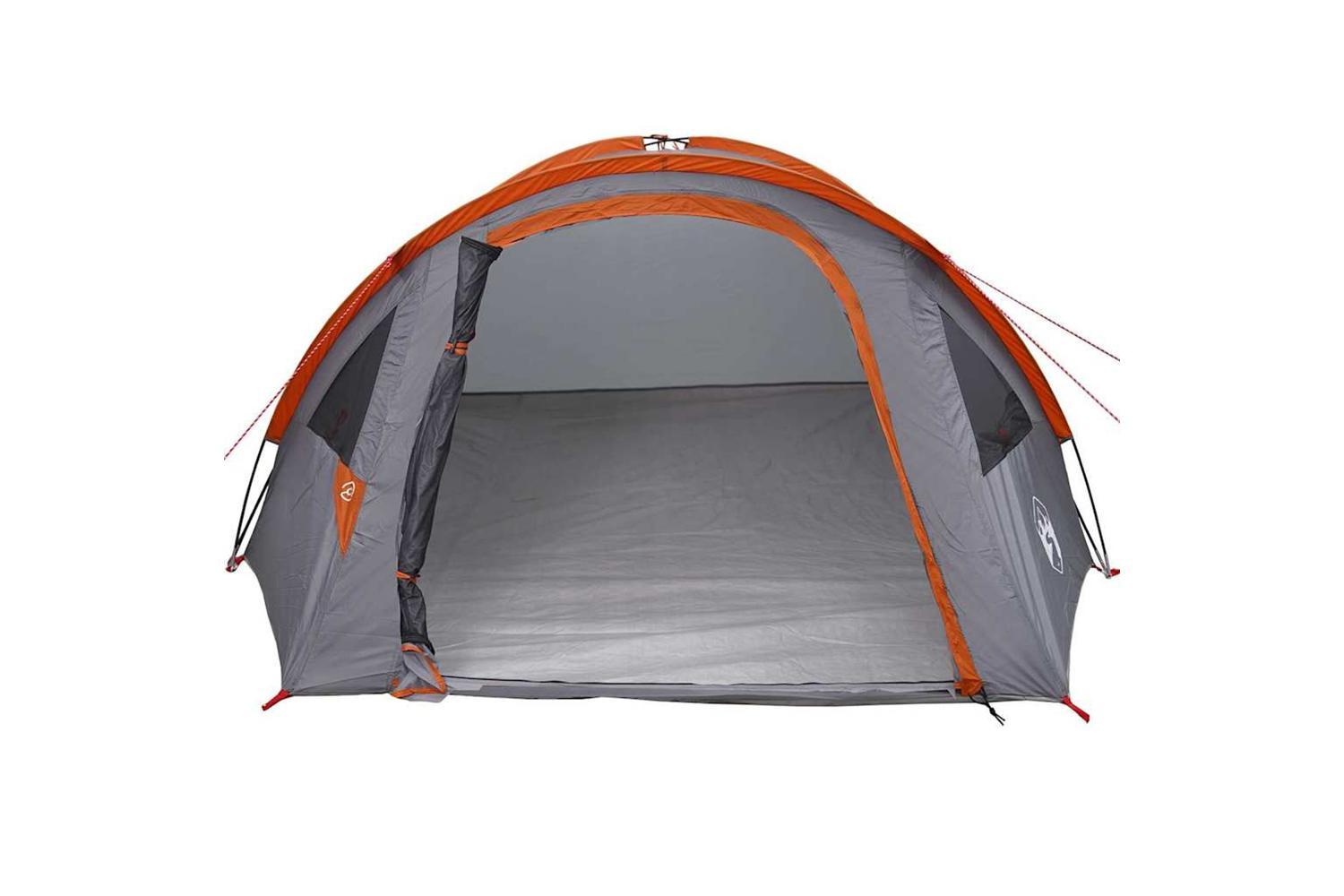 Vidaxl Camping Tent Grey And Orange 308 X 268 X 130 Cm Polyester-4