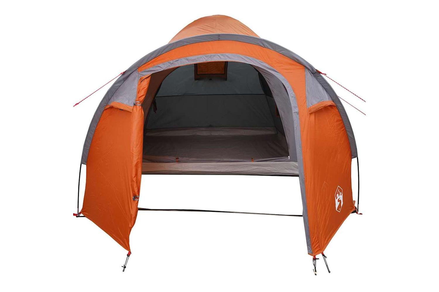 Vidaxl Dome Tent Dome With Roof Grey And Orange 384 X 254 X 170 Cm-4