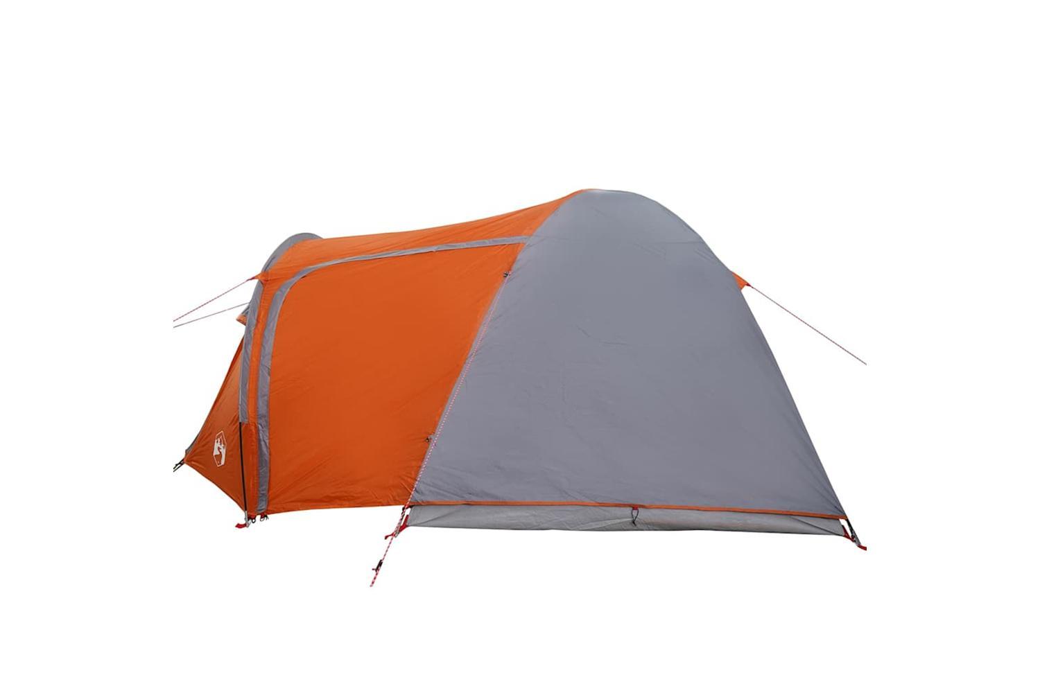 Vidaxl Dome Tent Dome With Roof Grey And Orange 384 X 254 X 170 Cm-5