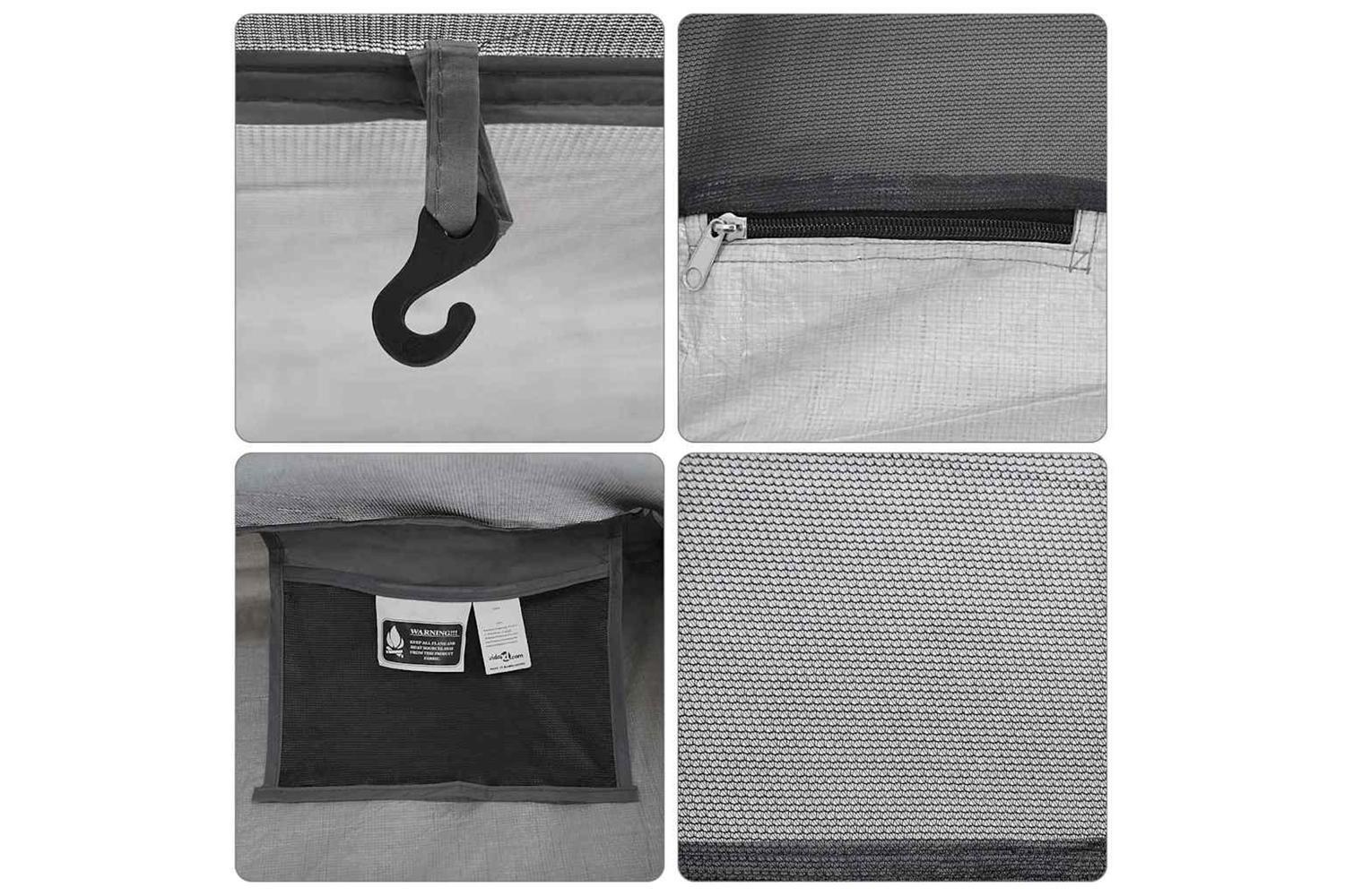 Vidaxl Inner Tent Black 220 X 128 X 110 Cm Mesh-9