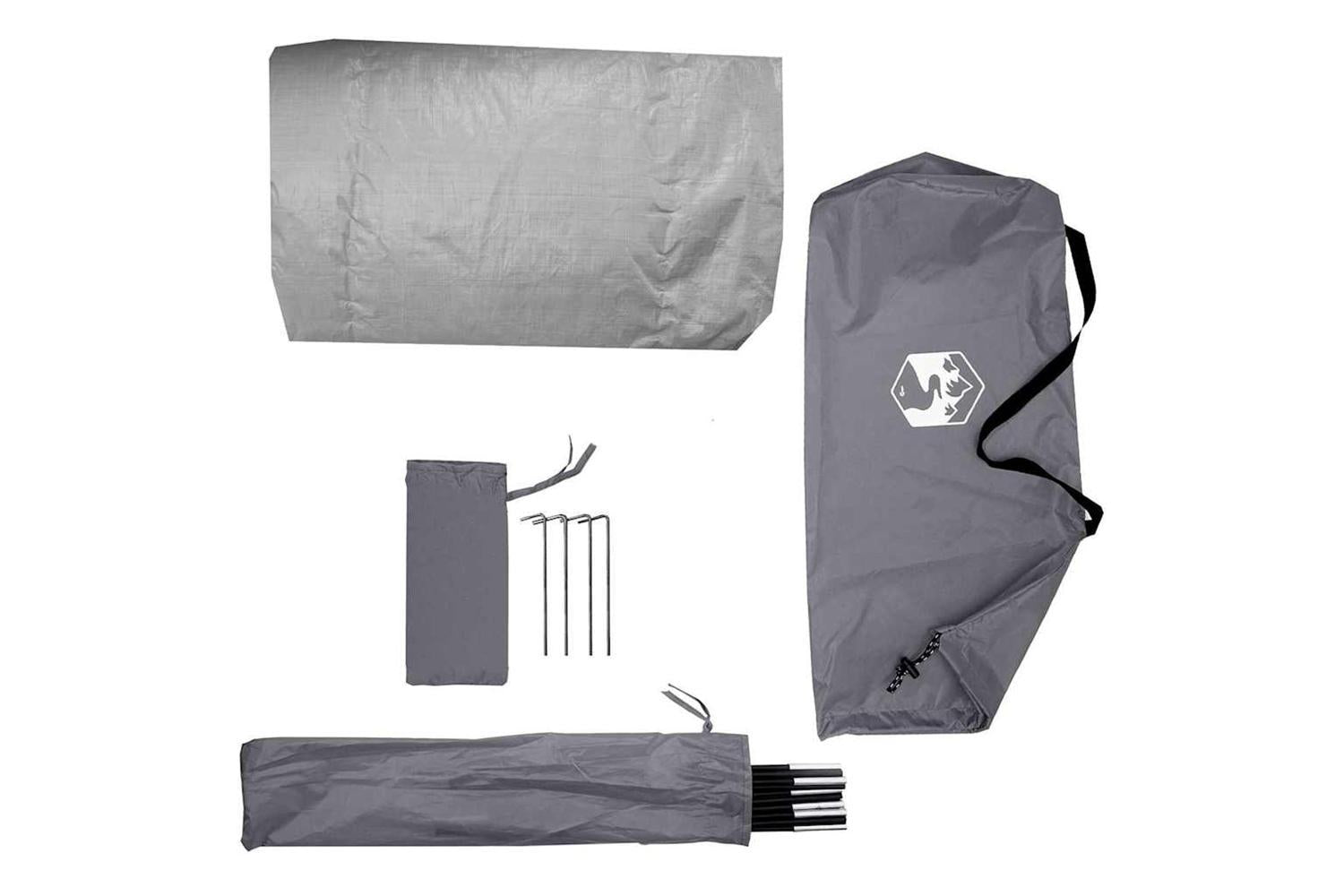Vidaxl Tent With Roof Other Manual Grey And Black 236 X 150 X 136 Cm-9