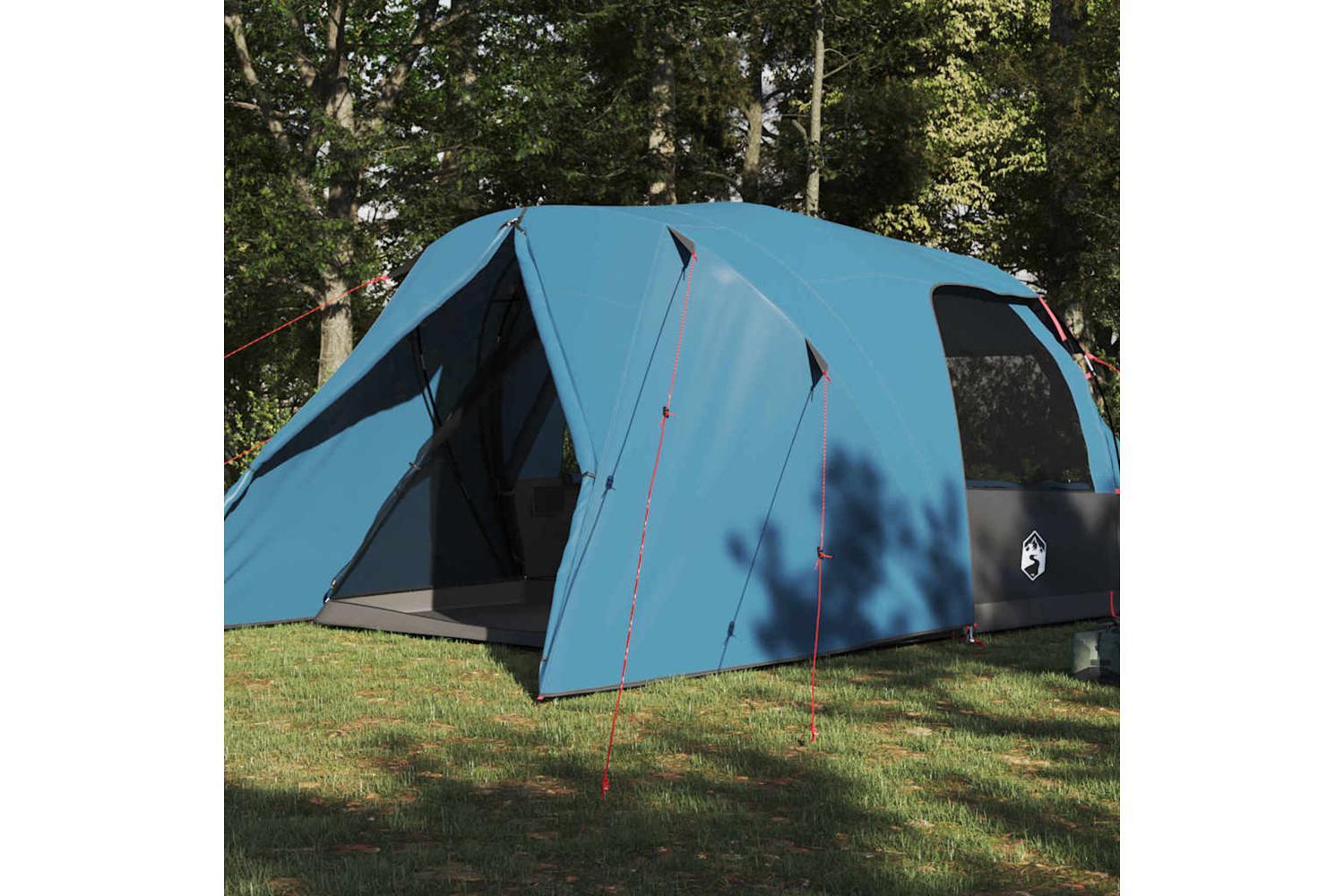 Vidaxl Dome Tent With Roof With Storage Blue 455 X 252 X 178 Cm-3