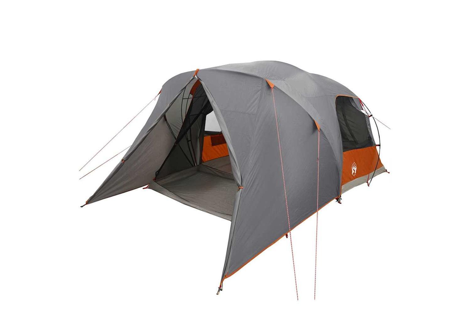 Vidaxl Dome Tent With Roof Grey And Orange 455 X 252 X 178 Cm-2