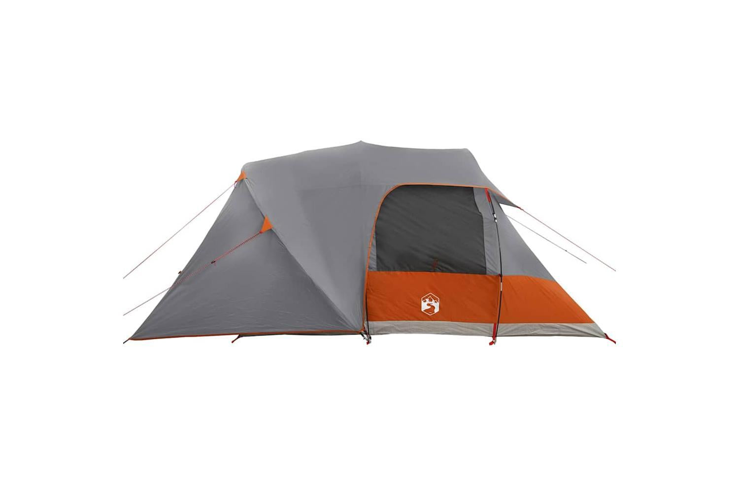 Vidaxl Dome Tent With Roof Grey And Orange 455 X 252 X 178 Cm-5