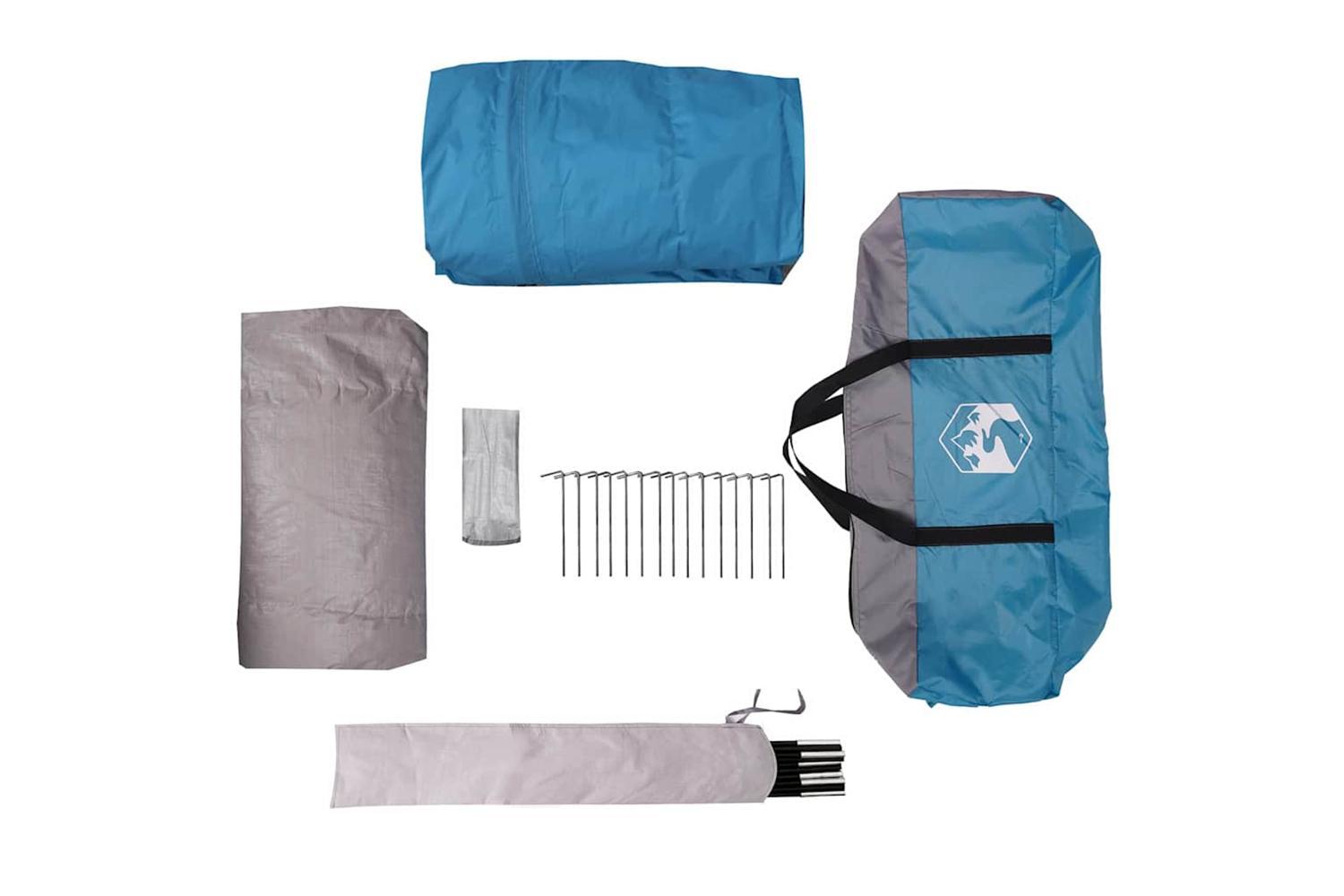 Vidaxl Dome Tent With Roof With Storage Blue 500 X 314 X 206 Cm-10
