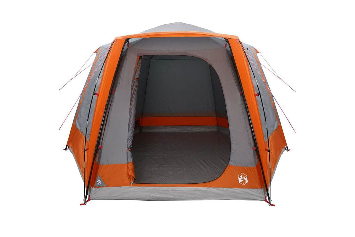 Vidaxl Camping Tent Grey And Orange 420 X 420 X 227 Cm Polyester-4