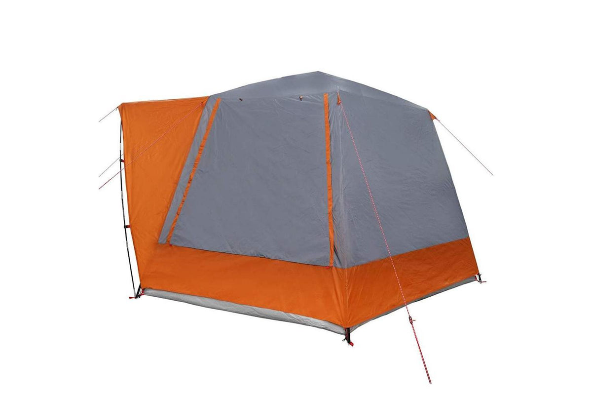 Vidaxl Camping Tent Grey And Orange 420 X 420 X 227 Cm Polyester-5
