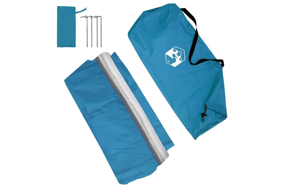 Vidaxl Water Resistant Tarp With Roof Blue-10