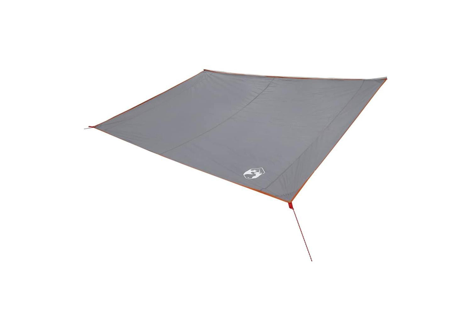 Vidaxl Water Resistant Tarp With Roof Grey And Orange-2