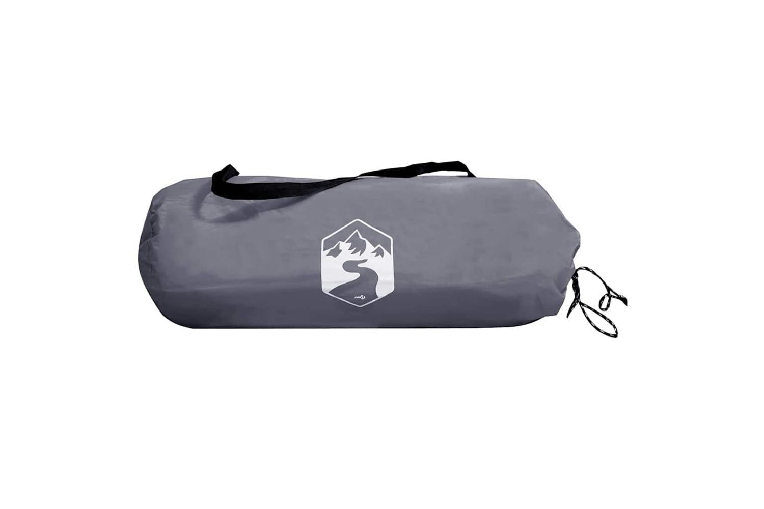 Vidaxl Water Resistant Tarp With Roof Grey And Orange-9