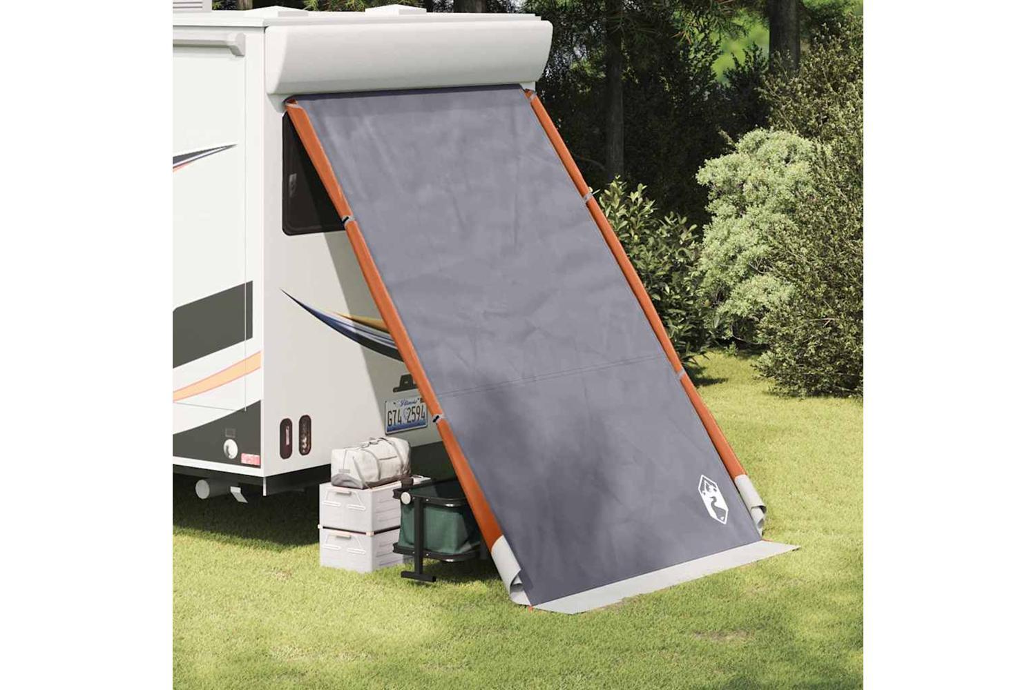 Vidaxl Tailgate Tent Grey And Orange 190 X 150 X 185 Cm Taffeta-3