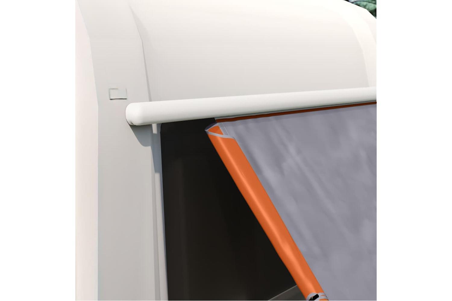 Vidaxl Tailgate Tent Grey And Orange 190 X 150 X 185 Cm Taffeta-4