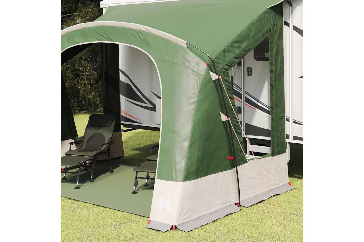 Vidaxl Caravan Tent With Roof With Storage Green 252 X 245 X 245 Cm-3