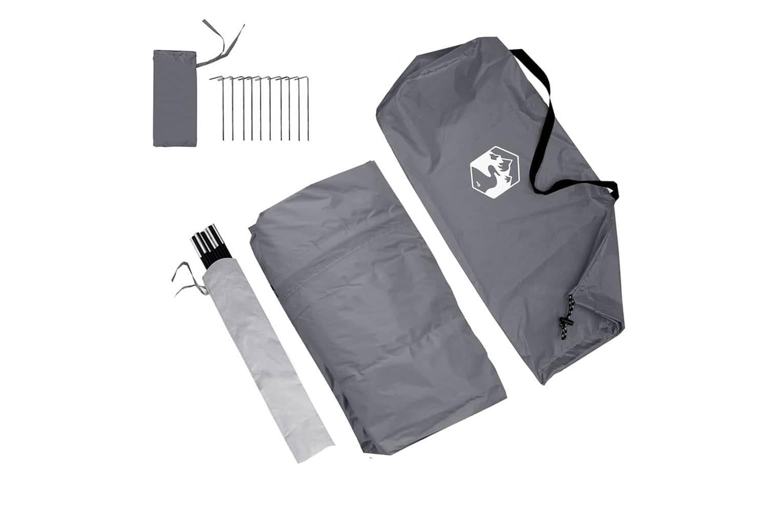 Vidaxl Caravan Tent With Roof Grey And Orange 252 X 245 X 245 Cm-9