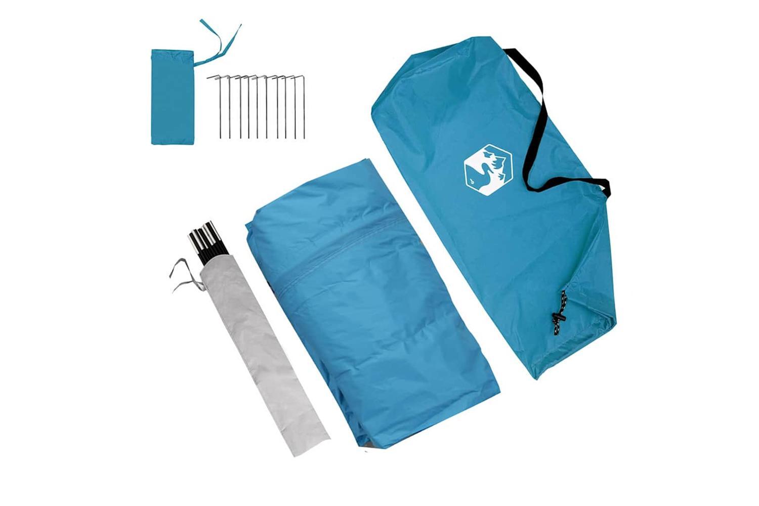 Vidaxl Caravan Tent With Roof With Storage Blue 410 X 275 X 245 Cm-9