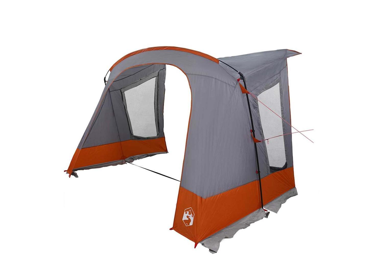 Vidaxl Caravan Tent With Roof Grey And Orange 410 X 275 X 245 Cm-2