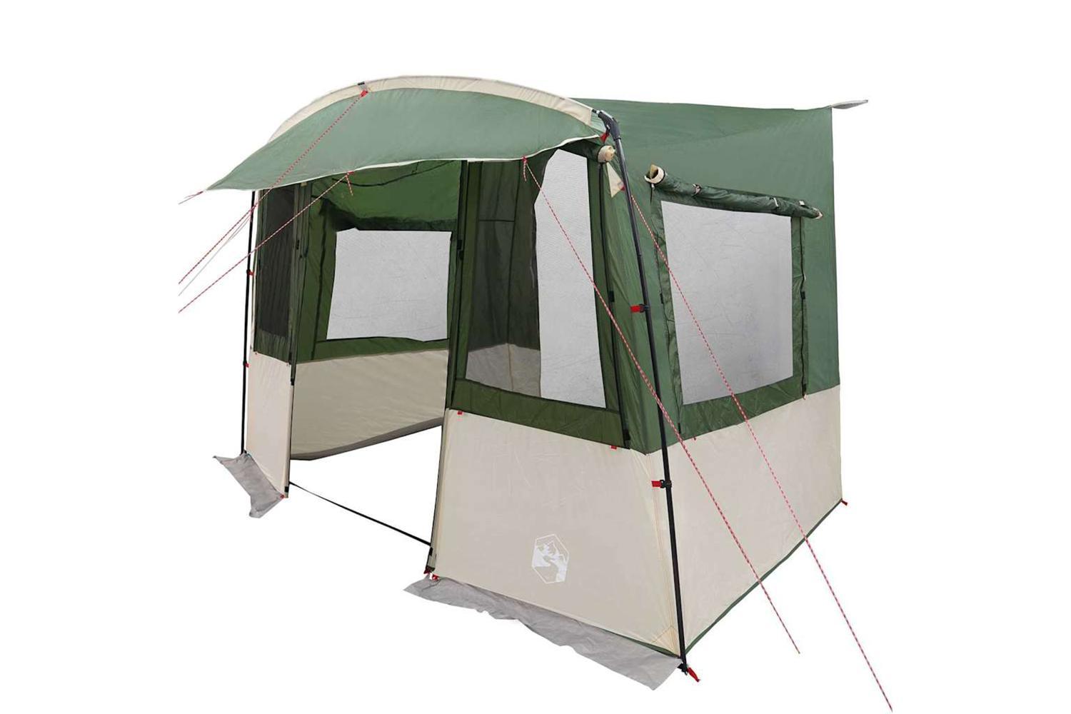 Vidaxl Tailgate Tent For Caravan Rectangular Green 352 X 250 X 240 Cm-2
