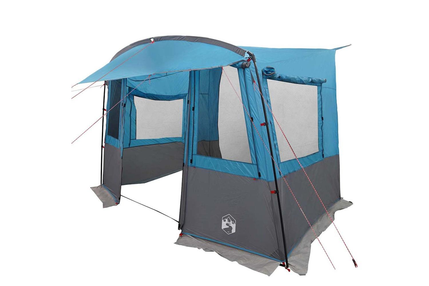 Vidaxl Tailgate Tent For Caravan Rectangular Blue 352 X 250 X 240 Cm-2