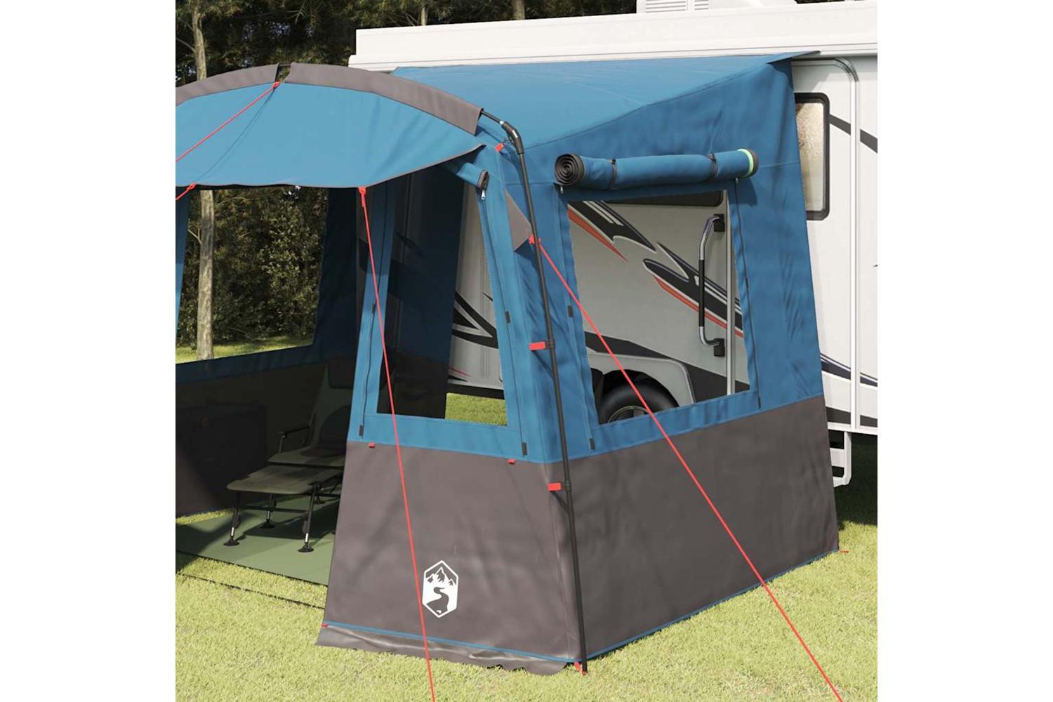 Vidaxl Tailgate Tent For Caravan Rectangular Blue 352 X 250 X 240 Cm-3