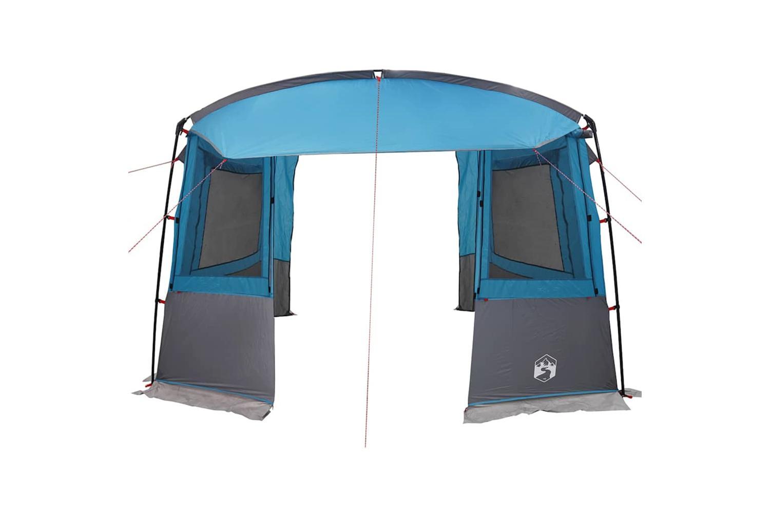 Vidaxl Tailgate Tent For Caravan Rectangular Blue 352 X 250 X 240 Cm-5